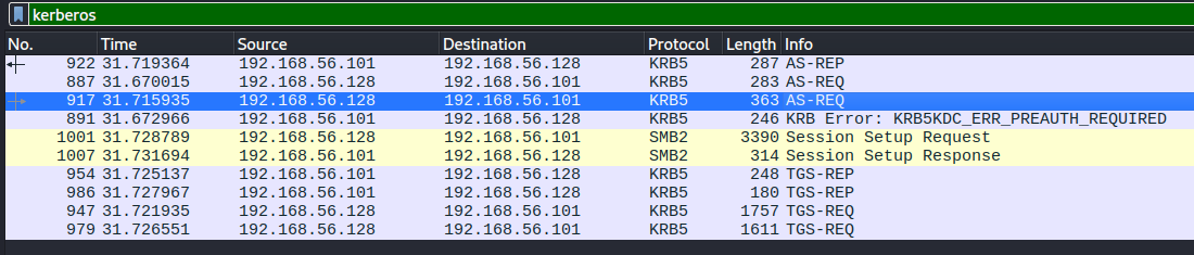 WS-01 PktMon capture in Wireshark